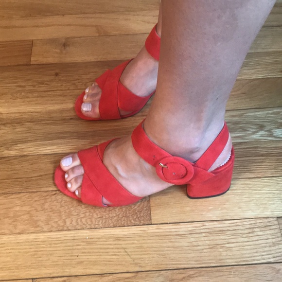 🍸Host Pick🥂J. Crew Red Sandals - Picture 4 of 13